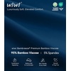 image:imageWiWi Bamboo Viscose Mens Pajamas Set Soft Button Down Cooling Sleepwear and Pants Knit Lounge PJs with Pockets SXXLAink Blue