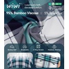 image:imageWiWi Bamboo Viscose Mens Pajamas Set Soft Button Down Cooling Sleepwear and Pants Knit Lounge PJs with Pockets SXXLAnavyGreen Plaid