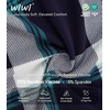 image:imageWiWi Bamboo Viscose Mens Pajamas Set Soft Button Down Cooling Sleepwear and Pants Knit Lounge PJs with Pockets SXXLAnavyGreen Stripe Plaid