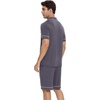 image:imageWiWi Bamboo Viscose Mens Pajamas Set Soft Button Down Cooling Sleepwear and Pants Knit Lounge PJs with Pockets SXXLBdark Grey
