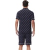 image:imageWiWi Bamboo Viscose Mens Pajamas Set Soft Button Down Cooling Sleepwear and Pants Knit Lounge PJs with Pockets SXXLBdeer on Navy