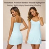 image:imageWiWi Bamboo Viscose Nightgowns for Women Cooling Sleepwear Moisture Wicking Night Sweats ReliefAqua