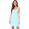 image:imageWiWi Bamboo Viscose Nightgowns for Women Cooling Sleepwear Moisture Wicking Night Sweats ReliefAqua