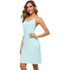 image:imageWiWi Bamboo Viscose Nightgowns for Women Cooling Sleepwear Moisture Wicking Night Sweats ReliefAqua