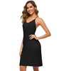 image:imageWiWi Bamboo Viscose Nightgowns for Women Cooling Sleepwear Moisture Wicking Night Sweats ReliefBlack