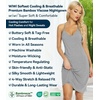 image:imageWiWi Bamboo Viscose Nightgowns for Women Cooling Sleepwear Moisture Wicking Night Sweats ReliefHeather Grey