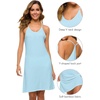 image:imageWiWi Bamboo Viscose Nightgowns for Women Cooling Sleepwear Moisture Wicking Night Sweats ReliefPale Blue
