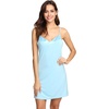 image:imageWiWi Bamboo Viscose Nightgowns for Women Cooling Sleepwear Moisture Wicking Night Sweats ReliefPale Blue
