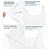 image:imageWiWi Bamboo Viscose Nightgowns for Women Cooling Sleepwear Moisture Wicking Night Sweats ReliefPure White