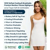 image:imageWiWi Bamboo Viscose Nightgowns for Women Cooling Sleepwear Moisture Wicking Night Sweats ReliefPure White