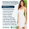image:imageWiWi Bamboo Viscose Nightgowns for Women Cooling Sleepwear Moisture Wicking Night Sweats ReliefPure White