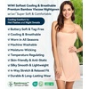 image:imageWiWi Bamboo Viscose Nightgowns for Women Cooling Sleepwear Moisture Wicking Night Sweats ReliefStyle Cbeige