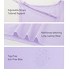 image:imageWiWi Bamboo Viscose Nightgowns for Women Cooling Sleepwear Moisture Wicking Night Sweats ReliefTaro Purple
