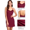 image:imageWiWi Bamboo Viscose Nightgowns for Women Cooling Sleepwear Moisture Wicking Night Sweats ReliefWine