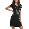 image:imageWiWi Bamboo Viscose Nightgowns for Women Short Sleeve V Neck Sleepwear Super Soft Sleep Dress Cool Plus Size Nightshirt S4XBblack Eye