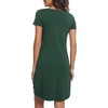 image:imageWiWi Bamboo Viscose Nightgowns for Women Short Sleeve V Neck Sleepwear Super Soft Sleep Dress Cool Plus Size Nightshirt S4XBdeep Green Eye