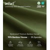 image:imageWiWi Bamboo Viscose Nightgowns for Women Soft Long Sleeve Sleep Shirt Nightshirts Cooling Pajamas Sleepwear S4XAarmy Green