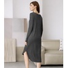 image:imageWiWi Bamboo Viscose Nightgowns for Women Soft Long Sleeve Sleep Shirt Nightshirts Cooling Pajamas Sleepwear S4XAcharcoal Heather
