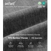 image:imageWiWi Bamboo Viscose Nightgowns for Women Soft Long Sleeve Sleep Shirt Nightshirts Cooling Pajamas Sleepwear S4XAdark Heather Grey