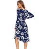 image:imageWiWi Bamboo Viscose Nightgowns for Women Soft Long Sleeve Sleep Shirt Nightshirts Cooling Pajamas Sleepwear S4XAnavy Floral