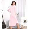 image:imageWiWi Bamboo Viscose Nightgowns for Women Soft Long Sleeve Sleep Shirt Nightshirts Cooling Pajamas Sleepwear S4XApink
