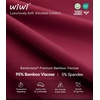 image:imageWiWi Bamboo Viscose Nightgowns for Women Soft Long Sleeve Sleep Shirt Nightshirts Cooling Pajamas Sleepwear S4XAwine