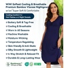 image:imageWiWi Bamboo Viscose Nightgowns for Women Soft Long Sleeve Sleep Shirt Nightshirts Cooling Pajamas Sleepwear S4XBnavy