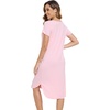 image:imageWiWi Bamboo Viscose Nightgowns for Women Soft Long Sleeve Sleep Shirt Nightshirts Cooling Pajamas Sleepwear S4XBpink