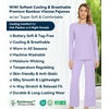 image:imageWiWi Bamboo Viscose Pajama Set for Women Super Soft Long Sleeve Top with Pants Loungewear Cooling 2 Piece Pjs Sets SXXLAtaro Purple