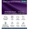 image:imageWiWi Bamboo Viscose Pajama Set for Women Super Soft Long Sleeve Top with Pants Loungewear Cooling 2 Piece Pjs Sets SXXLCdark Purpledark Purple Dots