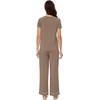 image:imageWiWi Bamboo Viscose Pajama Sets for Women Soft Sleepwear with Pants Set Stretchy 2 Pieces Pjs SXXLStyle Bcamel