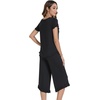 image:imageWiWi Bamboo Viscose Pajama Sets for Women Soft Sleepwear with Pants Set Stretchy 2 Pieces Pjs SXXLStyle Cblack