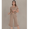 image:imageWiWi Bamboo Viscose Pajama Sets for Women Soft Sleepwear with Pants Set Stretchy 2 Pieces Pjs SXXLStyle Ccamel