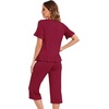 image:imageWiWi Bamboo Viscose Pajama Sets for Women Soft Sleepwear with Pants Set Stretchy 2 Pieces Pjs SXXLStyle Dwine