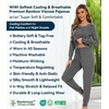 image:imageWiWi Bamboo Viscose Pajamas Set for Women Cooling Long Sleeve Sleepwear Super Soft Loungewear Pjs Jogger Pants Lounge SXXLAdark Heather Grey