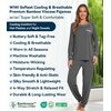 image:imageWiWi Bamboo Viscose Pajamas Set for Women Cooling Long Sleeve Sleepwear Super Soft Loungewear Pjs Jogger Pants Lounge SXXLBdark Heather Grey
