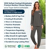 image:imageWiWi Bamboo Viscose Pajamas Set for Women Cooling Long Sleeve Sleepwear Super Soft Loungewear Pjs Jogger Pants Lounge SXXLBiron Grey
