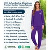 image:imageWiWi Bamboo Viscose Pajamas Set for Women Cooling Long Sleeve Sleepwear Super Soft Loungewear Pjs Jogger Pants Lounge SXXLBlilac
