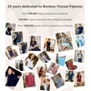 image:imageWiWi Bamboo Viscose Pajamas Set for Women Soft Sleepwear Loose comfy Short Tops with Capri Pants Pjs Loungewear SXXLAaqua