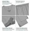 image:imageWiWi Bamboo Viscose Pajamas Set for Women Soft Sleepwear Loose comfy Short Tops with Capri Pants Pjs Loungewear SXXLAheather Grey