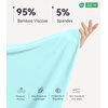 image:imageWiWi Bamboo Viscose Pajamas Set for Women Soft Sleepwear Loose comfy Short Tops with Capri Pants Pjs Loungewear SXXLBaqua