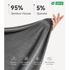 image:imageWiWi Bamboo Viscose Pajamas Set for Women Soft Sleepwear Loose comfy Short Tops with Capri Pants Pjs Loungewear SXXLBdark Heather Grey