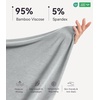 image:imageWiWi Bamboo Viscose Pajamas Set for Women Soft Sleepwear Loose comfy Short Tops with Capri Pants Pjs Loungewear SXXLBheather Grey