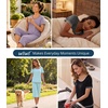 image:imageWiWi Bamboo Viscose Pajamas Set for Women Soft Sleepwear Loose comfy Short Tops with Capri Pants Pjs Loungewear SXXLBheather Grey