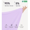 image:imageWiWi Bamboo Viscose Pajamas Set for Women Soft Sleepwear Loose comfy Short Tops with Capri Pants Pjs Loungewear SXXLBlight Purple