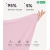 image:imageWiWi Bamboo Viscose Pajamas Set for Women Soft Sleepwear Loose comfy Short Tops with Capri Pants Pjs Loungewear SXXLBpink