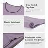 image:imageWiWi Bamboo Viscose Pajamas Set for Women Soft Sleepwear Loose comfy Short Tops with Capri Pants Pjs Loungewear SXXLBviolet