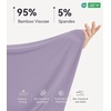 image:imageWiWi Bamboo Viscose Pajamas Set for Women Soft Sleepwear Loose comfy Short Tops with Capri Pants Pjs Loungewear SXXLBviolet