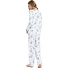 image:imageWiWi Bamboo Viscose Pajamas for Women Set 2 Piece Lace Trim Long Sleeve Womens Pajama Sets Plus Size Pjs with Pockets S4XAaqua Flowers