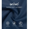 image:imageWiWi Bamboo Viscose Pajamas for Women Set 2 Piece Lace Trim Long Sleeve Womens Pajama Sets Plus Size Pjs with Pockets S4XAdark Blue